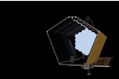 El Observatorio de Mundos Habitables (HWO, en inglés) será un gigantesco telescopio diseñado para buscar esos signos de vida, y aunque su lanzamiento al lugar desde el que escudriñará el cosmos está previsto para finales de la próxima década, el sofisticado armazón científico y tecnológico necesario para una misión de estas características ya se ha comenzado a construir. En el ambicioso proyecto para tratar de encontrar mundos habitables se han embarcado las principales agencias espaciales del mundo. EFE / Nasa/Heliospace / SOLO USO EDITORIAL/SOLO DISPONIBLE PARA ILUSTRAR LA NOTICIA QUE ACOMPAÑA (CRÉDITO OBLIGATORIO)