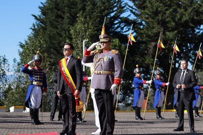 Daniel Noboa asistió a la ceremonia conmemorativa del aniversario de la Batalla del Pichincha.