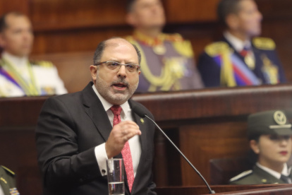 Henry Kronfle, presidente de la Asamblea Nacional, en su discurso en el informe a la Nación