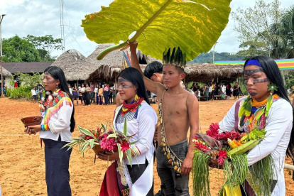 Sarayaku. Con varios eventos celebran la fiesta de la Pachamama.