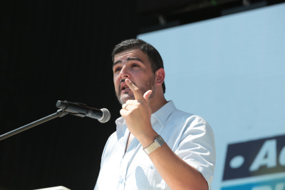 El alcalde durante su primer informe, este viernes 24 de mayo.