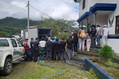 El cuerpo del guía fue trasladado a la unidad policial.