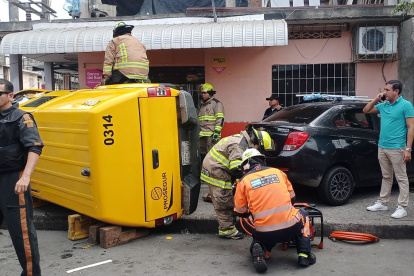 Personal de Bomberos realizó las labores de rescate