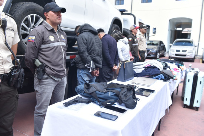 Las personas que fueron detenidas tienen antecedentes penales.