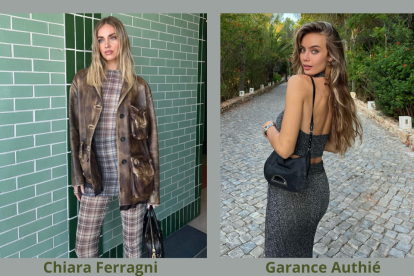 Para muchos cibernautas, el parecido entre la influencer Chiara Ferragni y la modelo garance Authié es impresionante.