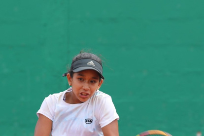 Kyara Quiñónez, de Manabí, es una de las tenistas sub-12 que compite en Guayaquil.