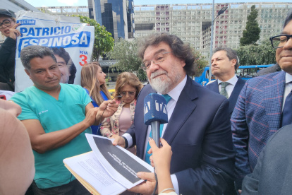 Patricio Espinosa acudió la mañana de este lunes 27 de mayo al Complejo Judicial Norte