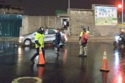 Tras las lluvias, la quebrada El Tejado es monitoreada.