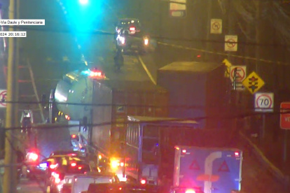 Accidente de tránsito en la vía Daule.