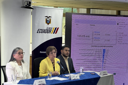 La ministra de Trabajo, Ivonne Nuñez, en rueda de prensa este 29 de mayo de 2024.