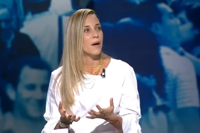 Andrea González Nader fue candidata a la Vicepresidencia de Fernando Villavicencio (+).