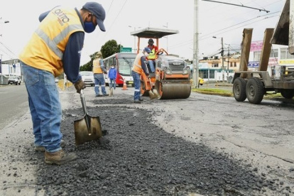 La técnica que utiliza la empresa de Obras Públicas es criticado fue criticado en redes sociales