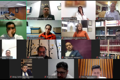 Proceso. Durante la tarde y noche de este jueves 29 de mayo se reinstaló la audiencia de revisión de medidas cautelares solicitada por los procesados.