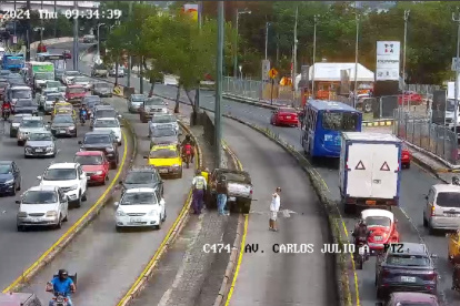 El accidente fue captado por cámaras de vigilancia.