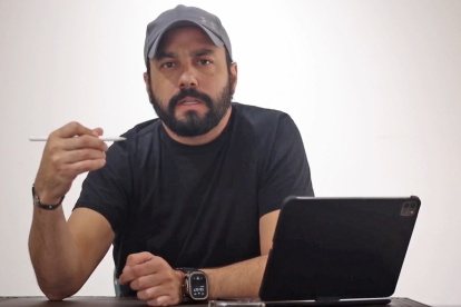 Luis Chonillo, alcalde de Durán, al momento de su intervención vía telemática.