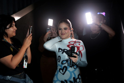 Mar Rendón en el evento Totto Music en Riocentro El Dorado.