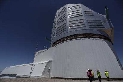observatorio que se encuentra en construcción, ubicado en el cerro Pachón, en la región de Coquimbo.