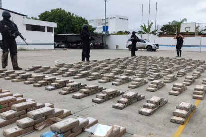 La droga fue presentada por la Policía.