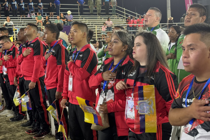 Inauguración de las Olimpiadas Especiales en Manta.