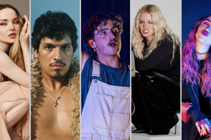 Dove Cameron, Omar Apollo, Benson Boone, Reneé Rapp y Ela Taubert.