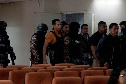 Daniel Salcedo llegó a la Corte Nacional de Justicia para rendir su testimonio anticipado.