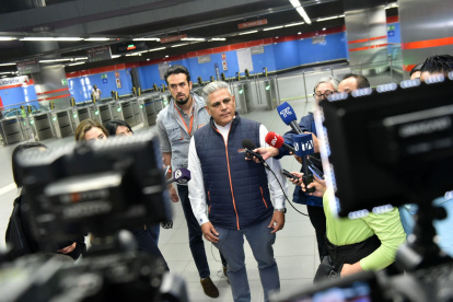 Ramón Bedoya, gerente del Puesto de Control Central de la empresa operadora, habló sobre un tren vandalizado.