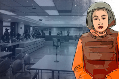 Salazar llegó a la Corte de Justicia, en Quito, rodeada de un contingente militar importante.