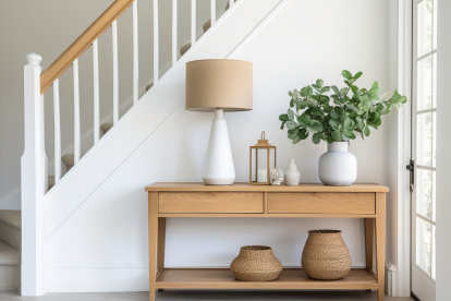 Un recibidor bien decorado y funcional puede hacer que tanto los residentes como los visitantes se sientan bienvenidos y cómodos.