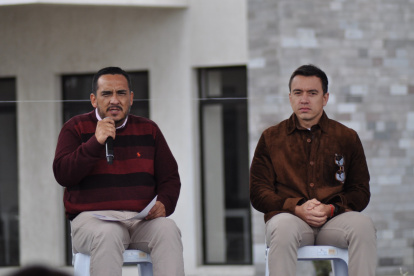 El presidente Daniel Noboa cumplió agenda en Cotopaxi.