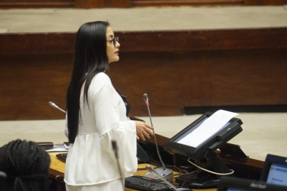 La primera vicepresidenta de la Asamblea presentó la moción de resolución.