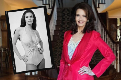 Lynda Carter, hace cincuenta años y en el presente.