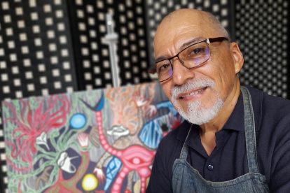 La exposición está conformada por  pinturas, dibujos y grabados de diversos formatos.