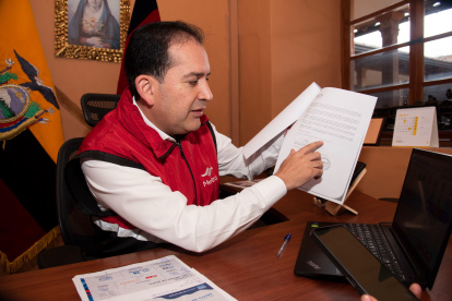 Víctor Hugo Villacrés ocupó la gerencia del Metro de Quito desde el 6 de junio de 2023.