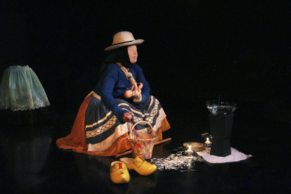 Durante la rueda de prensa se hicieron presentaciones artísticas.