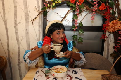 La India María probó la sazón ecuatoriana.