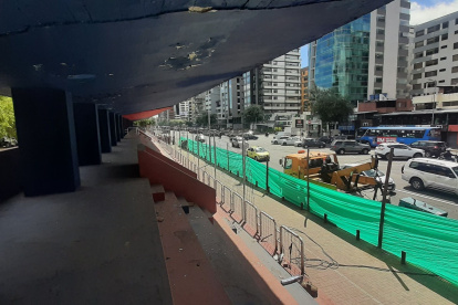 El lunes 20 de mayo empezó el derrocamiento de la tribuna de La Shyris para construir un nuevo bulevar