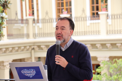 Alcalde de Quito durante su intervención en el programa Frecuencia Quiteña