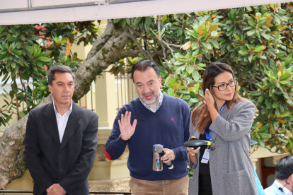 Pabel Muñoz durante el programa ‘Frecuencia quiteña’.