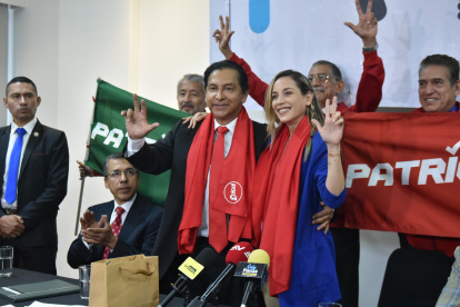 Segundo intento. González participó en las elecciones anticipadas de 2023 junto a Fernando Villavicencio (+).