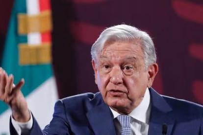 El presidente de México, Andrés Manuel López Obrador, en el Palacio Nacional de Ciudad de México.