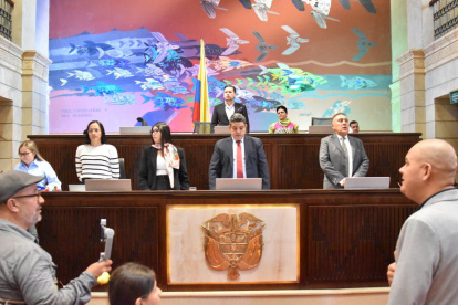 La Cámara de Representantes de Colombia es presidida por Andrés Calle.