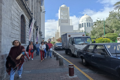 Ambato. El Centro Histórico tiene pocos edificios patrimoniales. Son contados los edificios de este tipo que le quedan.