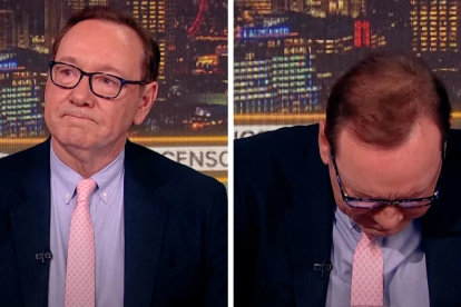 Kevin Spacey se quiebra en el programa de Piers Morgan.
