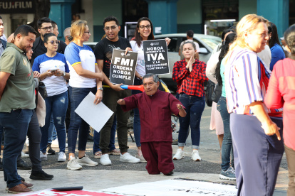 Los ciudadanos se convocaron en el centro de Guayaquil para protestar