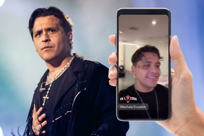 Christian Nodal reacciona sobre el falso rumor de bomba en Machala.