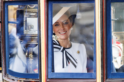Fotografía de la Princesa de Gales este sábado en el desfile "Trooping the Colour" de Londres.