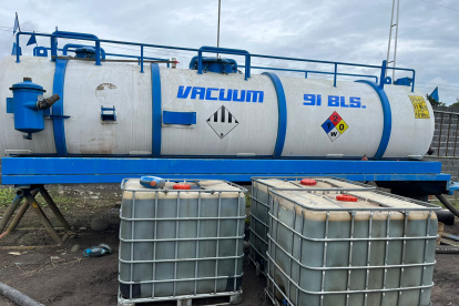 La estatal petrolera encontró un centro de acopio de combustible clandestino este fin de semana.