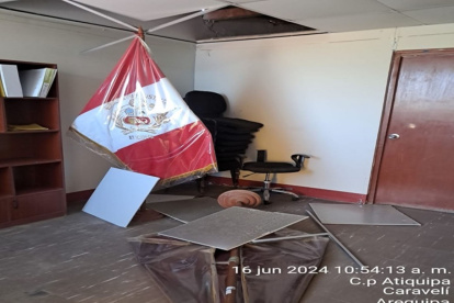 El sismo dejó afectada estructuras de Arequipa.