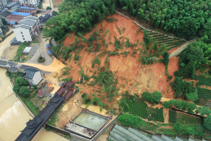 Las lluvias torrenciales han obligado a la evacuación de 36.000 personas en la provincia de Fujian, en el sureste de China.