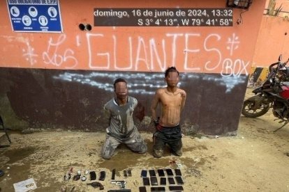 En un operativo de control en zona minera del cantón Ponce Enriques la policía y Fuerzas Armadas fueron recibidos con disparos